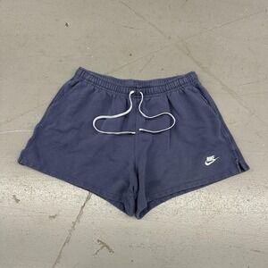 Nike Shorts Mens 2XL Blue Fleece Sweat 5 Inseam Elastic Waist Pockets Gym